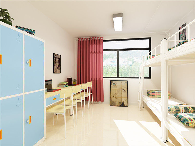 四人间双层铁床